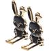 2 Pcs Rabbit Folding Stand Mini Phone Mount Shape Bracket Kickstand Bride Accessories Cellphone Holder Modeling Tablet Abs Plating