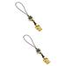 Lucky Tiger Pendant 2 Pack Mobile Phone Hanging Decor Short Strap Lanyard Men and Women Jade