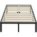 Twin XL Bed Frame 14 Inch High 3 Inches Wide Wood Slats with 2500 Pounds Support for Foam Mattress Heavy Duty Patform Easy Assembly Noise Free