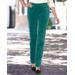 Blair Women's Stretch Wide-Wale Corduroy Pull-On Pants - Green - 18P - Petite