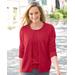 Blair Women's Spindrift™ Soft Cardigan Sweater - Red - PS - Petite