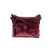 Giani Bernini Leather Crossbody Bag: Burgundy Print Bags
