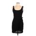 Hippie Rose Casual Dress - Sheath Scoop Neck Sleeveless: Black Print Dresses - New - Women's Size Large
