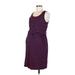 Gap - Maternity Casual Dress - Sheath Scoop Neck Sleeveless: Blue Print Dresses - Women's Size Medium