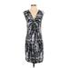 MICHAEL Michael Kors Casual Dress - Sheath V-Neck Sleeveless: Black Dresses - Women's Size Small