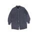 Zara Kids Jacket: Blue Solid Jackets & Outerwear - Size 9