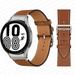 Yepband 20mm No Gap UP Leather Wristbands Compatible with Samsung Galaxy 6 5 4 40mm 44mm/ 4 Classic 42mm 46mm/ 6 Classic 43mm 47mm/ Galaxy Watch 5 Pro 45mm