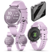 Garmin Lily 2 - Metallic Lilac with Lilac Silicone Band: Women Stylish Smartwatch & Fitness tracker | Up to 5 days Battery Life Health & Wellness Monitoring. 010-02839-01 + Wearable4U Gift Bundle