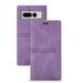 Phone Back Cover Compatible With Google Phone Case Flip Wallet Leather Cover Kickstand Phone Case Multi-Function Magnetic Suction Strong Closure Protective Phone Case-Purple