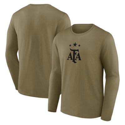 Argentina Mono Logo Graphic Langarm-T-Shirt – Khaki – Herren Image