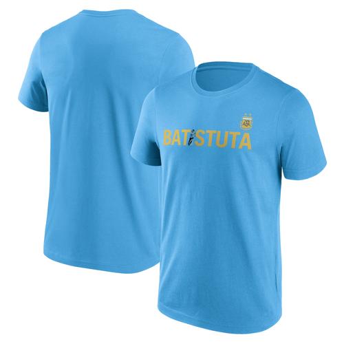 Argentinien Batistuta T-Shirt mit Namen und Nummer, Grafik – Weiß – Herren