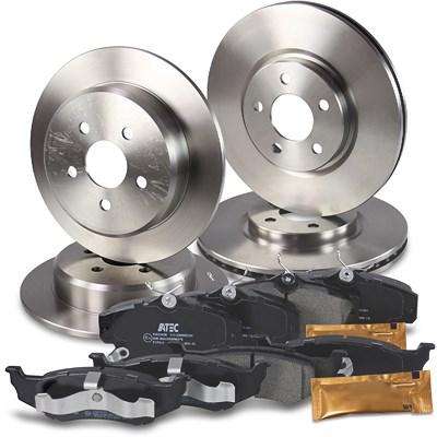 Bestprice Bremsscheiben + Bremsbeläge Vorne + Hinten [Hersteller-Nr. 10603443] für Chrysler Image