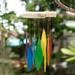 Rainbow Tunes,'Handcrafted Rainbow Glass and Bamboo Wind Chime from Bali'