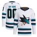 Men's adidas White San Jose Sharks Away Primegreen Authentic Custom Jersey