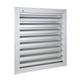 Grille de ventilation 300 x 300 mm aluminium gris RENSON 41133