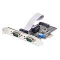 StarTech.com 2-Port Serial PCIe Card. Dual-Port PCI Express to RS232/R