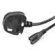 StarTech.com 3ft (1m) UK Laptop Power Cable. BS 1363 to C7. 2.5A 250V.