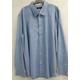 Cotton Traders Long Sleeve Shirt Pale Blue Size: 18.5" Collar