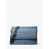 Michael Kors Cooper Utility Messenger Bag Blue One Size