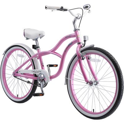 Jugendfahrrad BIKESTAR Fahrräder Gr. 32 cm, 24 Zoll (60,96 cm), rosa Kinder Alle Fahrräder
