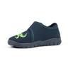 Hausschuh RICHTER "MAILO", Kinder, Gr. 33, blau (nachtblau dino), Textil, casual, Schuhe, Klettschuh, Kindergarten Schuh mit Dino-Stickerei
