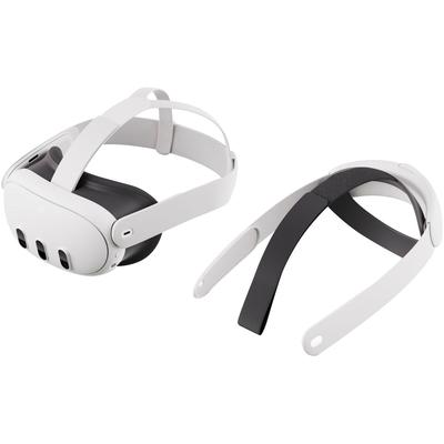 META Virtual-Reality-Brille "Quest 3 128 GB + Elite-Riemen (Elite Strap)" VR-Brillen weiß VR Brille