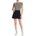 Madewell Skirts | Madewell Black Raw Hem Denim Mini Casual Skirt | Color: Black | Size: 33