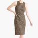J. Crew Dresses | Nwot J.Crew Leopard/Animal Print Sheath Dress 100% Cotton | Color: Black/Brown | Size: 8