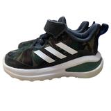 Adidas Shoes | Adidas Kids' Fortarun Cloudfoam Black And Camo Running Shoes Size 6 | Color: Black/Green | Size: 6bb