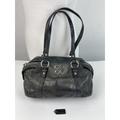 Coach Bags | *Vintage Coach Handbag Purse Black Distressed Leather Double Handle Zip Small | Color: Black | Size: Os
