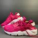 Nike Shoes | Nike Air Huarache Run Women’s Sneakers / Fuchsia Pink & White / Shoe Size-9 | Color: Pink/White | Size: 9