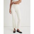 Madewell Jeans | Madewell The Mid-Rise Kick Out Flare Jean 28 White Light Wash Denim Nwt B75 | Color: White | Size: 28