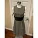 Michael Kors Dresses | Michael Kors Collection Black & White Diamond Wool Fit & Flare Dress, Size 10 | Color: Black/White | Size: 10