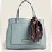 Nine West Bags | Nine West Surf Ryleigh Scarf-Accented Satchel | Color: Blue | Size: Os