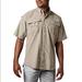 Columbia Shirts | Columbia Pfg Bahama Ii Short Sleeve Button Down Shirt Fishing Outdoor Fossil | Color: Tan | Size: L