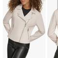 Levi's Jackets & Coats | Levi Strauss & Company Moto White Burgundy + Red Hot Nwt | Color: Black/Silver | Size: M