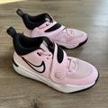 Nike Shoes | Nike Team Hustle D 11 Pink White Basketball Sneakers Shoes Dv8996 Girl’s Size 5y | Color: Pink/White | Size: 5g