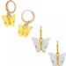 Zara Jewelry | 2 Pairs Of Earrings | Color: White/Yellow | Size: Os