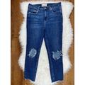 Free People Jeans | Free People Size 30 Medium Wash Distressed Ankle Denim Blue Jeans | Color: Blue | Size: 30