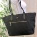 Michael Kors Bags | Michael Kors Large Black Nylon & Leather Tote Bag Purse Travel Bag | Color: Black/Gold | Size: Large