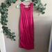 Anthropologie Dresses | Anthropologie Saturday Sunday Hot Pink Tank Dress With Ruched Sides Size Small | Color: Pink | Size: S