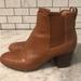 Madewell Shoes | Madewell Regan Pull On Boot Womens 9 Cognac Leather Ankle Boho Heels Chelsea | Color: Brown/Tan | Size: 9