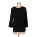 Calvin Klein Long Sleeve Blouse: Black Tops - Women's Size Small