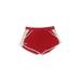 Under Armour Athletic Shorts: Red Color Block Activewear - Women's Size Large