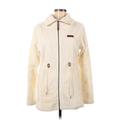 Columbia Jacket: Mid-Length Ivory Print Jackets & Outerwear - Women's Size Medium