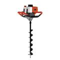 TESUGN 52CC Petrol Earth Auger Ground Hole Borrer Digger 2 Stroke Gas Power Post Hole Digger With 3 Drill Bits Diameter 4" / 6" / 8", Petrol Spiral Digger for Planting Trees and Fence