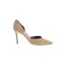 Vince. Heels: Slip On Stiletto Cocktail Party Tan Solid Shoes - Women's Size 8 1/2 - Pointed Toe