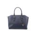 MICHAEL Michael Kors Leather Tote Bag: Pebbled Blue Print Bags