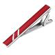 Men Tie Clips, Dripping Oil Diagonal Stripes Stainless Steel Black Tie Clip on Men Suit Accessories Retirement Gifts for Men (Color : Red)
