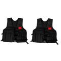 SUPVOX 2pcs Weighted Sandbag Vest Exercise Equipment Tank Top Black Vest Womens Vest While West Exercise Vest Weighted Vest Men Gym Vest Weight Vest Running Oxford Cloth Man Sand Jacket